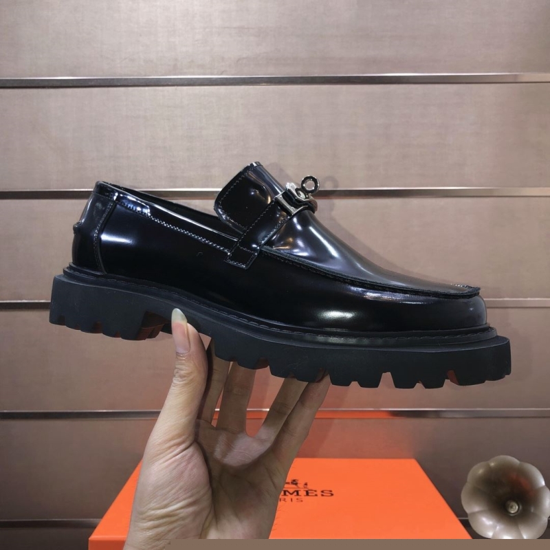 H**mes leather shoes